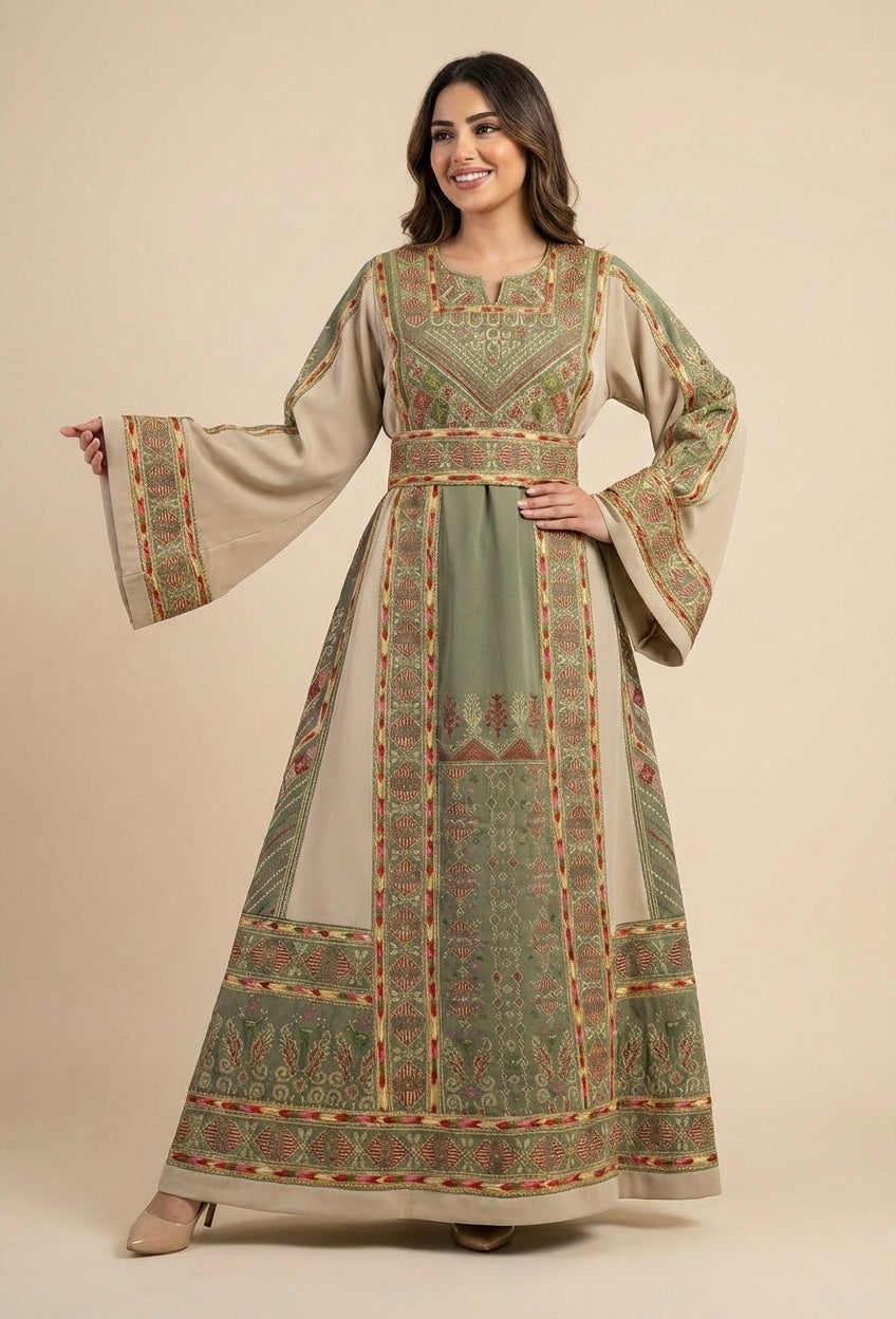 Lara Beige and Pistachio